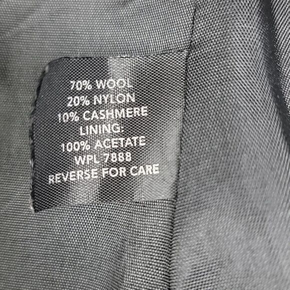 ‎ANNE KLEIN Black Wool Blend Coat [SIZE 10] - Picture 9 of 10